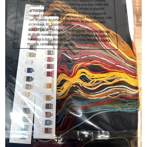 Frederick The Literate Cross Stitch Kit By Dimensions 12"x11" Complete Set Black - Picture 3 of 3